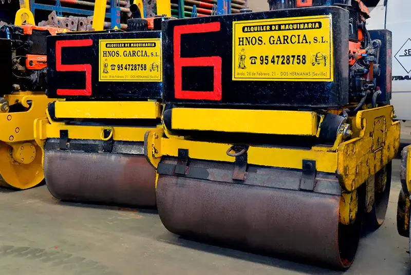 Alquiler de ranas y rodillos compactadores