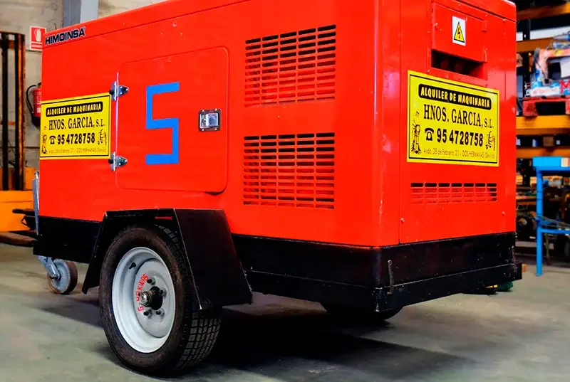 Alquiler de generadores eléctricos y compresores de aire
